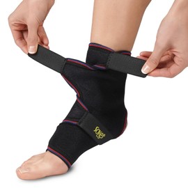 SOLES Tutore in Neoprene per Malleolo e Caviglia, Adatta ad Entrambi i Piedi - Respirante, Soffice, Flessibile, Confortevole Riduce il Dolore Previene le Lesioni -Regular, Taglia Unica
