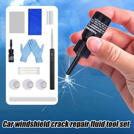 Windshield Repair Kit, Glass Crack Repair Liquid, Professional Glass Maintenance Tool Quick Fix for Home Truck Windscreen RV Vehicle