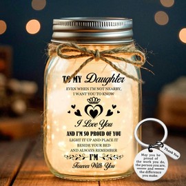 Birthday Gifts for Daughter, Mason Jar Night Light, Gifts for Valentines