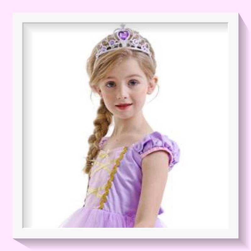 APOSITV Tiara and Wand Set for Kids, Princess 2-Piece Set,