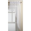 Lorraine Home Fashions Priscilla 130-pulgadas x 63-Pulgadas Ruffled Pair, Blanco,