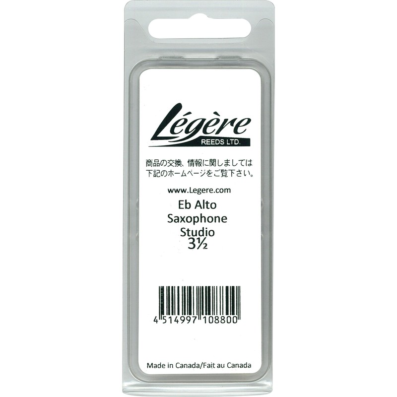 Legere Resin Leash Original Series Studio Cut for Alto Saxophone,
