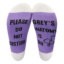 Greys Anatomy Gifts Socks Crew Casual Socks Cotton Stocking Stuffers Please Do Not Disturb Christmas Xmas Gifts