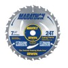 IRWIN Tools MARATHON Carbide Corded Circular Saw Blade, 7 1/4-inch,