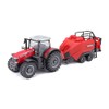 Bburago B18-31667 10CM Massey FERGUSSON 8740S Tractor with BALER Lifter,