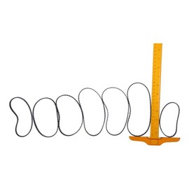 Drive Toothed Belt Rubber Timing Belt Black Anti-wear 10mm Width Timing Belt Pulleys Portable Timing Belt Pulleys Synchronous Closed Loop Power Transmission