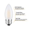 E26 Candelabra Light Bulbs Frosted Chandelier Light Bulbs 25watt Equivalent