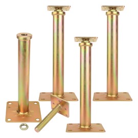 Biugaaufai 4 PCS House Floor Jacks Post Pole, 11" - 16" Adjustable House Jacks for Leveling, 4 ton Min and Max Height Capacity, Rugged Design, Ideal for Basement, Home Renovations