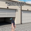 433MHZ Cloning Remote Control Keychain,Universal Garage Door Opener Remote Garage