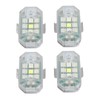 4Pcs LED Strobe Light High Brightness Waterproof Portable Wireless Flashing
