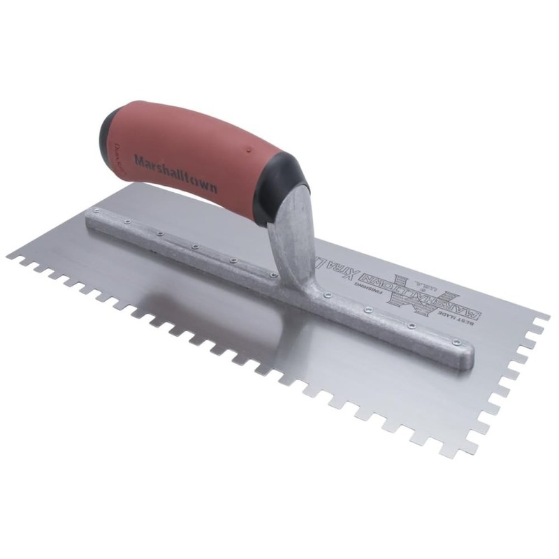 Marshalltown Notched Trowel 1/4" Durasoft Han