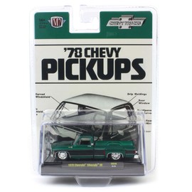 Collectibles M2 Machines Hobby Exclusive 1/64 Scale Diecast 31500-HS48 1978 Chevy Silverado 30 Metallic Green