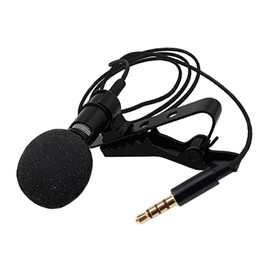 OSALADI Noise Reduction Lavalier Mic Set Portable Clip Microphone with Plated Plug for Easy Recording for Streaming Video Chat and Interviews