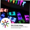 Minkissy 8pcs Washable Dark Reactive Face Paints Safe Luminous Bodypaint