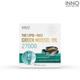 이노헬스케어 더 리피드 맥스 초록입홍합 오일 27000 30캡슐, 90정, 1개 Innohealthcare The Lipid Max Green Lipped Mussel Oil 27000 30 Capsules, 90 Softgels, 1 Unit