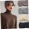 Mikinona Knitted Headband Headwrap for Women Girls Grey Warm Woolen