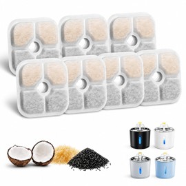 7pcs Cat Water Fountain Filters, Replacement Pet Filters