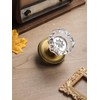 SORWDUERM Antique Brass Door Knobs Crystal Door Knob Dummy Door