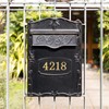 20pcs 2 Inch Mailbox Numbers for Outside, 0-9 Gold Mailbox