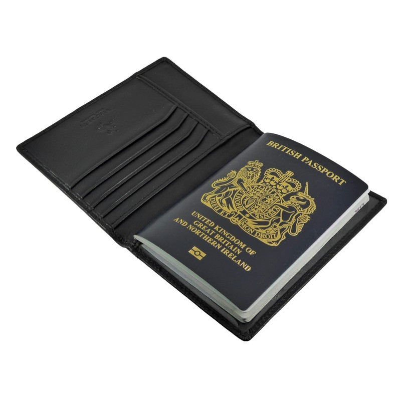 Hide and Sleek Soft Real Leather Passport Holder Case Cover