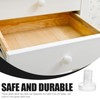 Baluue 100pcs Furniture Edge Bumpers Round Rubber Door Stopper Glass