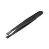 QLXHBOT Black Plastic Slant Flat Tip Anti-static Tweezers 4.7 Inch
