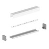 LED Profile in Silver P4-3 100 cm without Cover for
