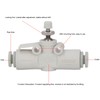 5PCS Throttle Valve Straight Through PVC Regulating Valve Pneumatic Fittings