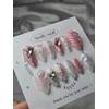 Metallic Pink [Handmade Nail Tips] Emily Nail - Short Almond