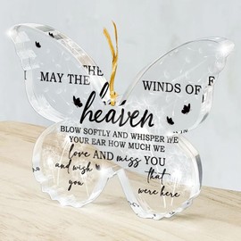 Memorial Mom Dad Ornaments, Customized Memorials for The Lost of a Father, Mother or a Loved One, Healing Sympathy Christmas Decorations, Bereavement Gifts for Grieving Families