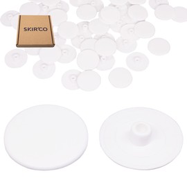 SKIR'CO (Pack of 20) White Plastic Cover Caps 18mm Plastic Caps for Locking Screws and Lock Nuts Plastic Screw Covers