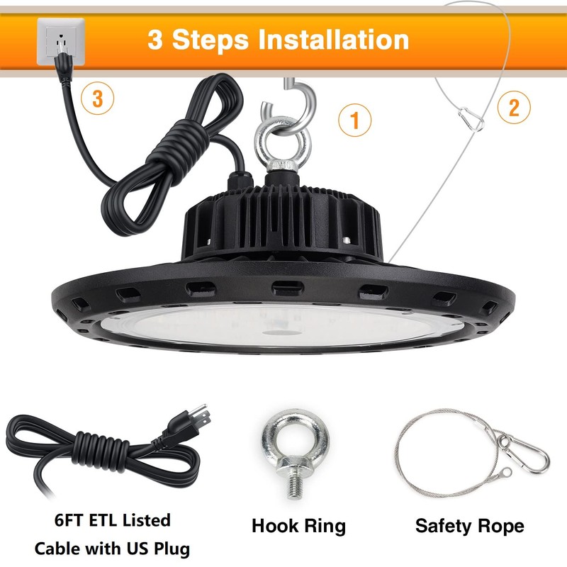 CHMLT 200W UFO LED High Bay Light,5000K 30000LM,High Bay Lighting