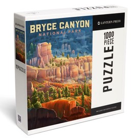 Lantern Press 1000 Piece Jigsaw Puzzle, Bryce Canyon National Park, Utah, Oil Painting
