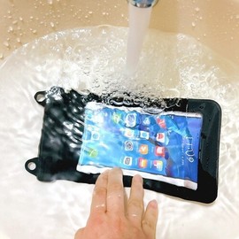 Waterproof Phone Pouch for Water Activities Waterpark Blue 2ea