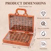 Buachois Rock Display Case 118 Grid Collection Box Wooden Stones