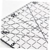 KONTONTY Quilter's Patchwork Ruler Sewing Tool Double Grid Lines Non-Slip