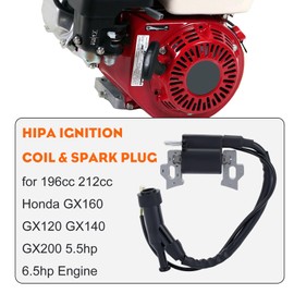 Hipa 212 Ignition Coil for Predator 212CC 224CC Honda GX160 GX120 GX140 GX200 5.5hp 6.5hp Coleman BT200X CT200U CT200U-EX 196CC Engine Replaces 30500-ZE1-073
