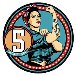 5 Year Rosie The Riveter AA, NA, Glossy, Medallion, Chip, Token, Coin