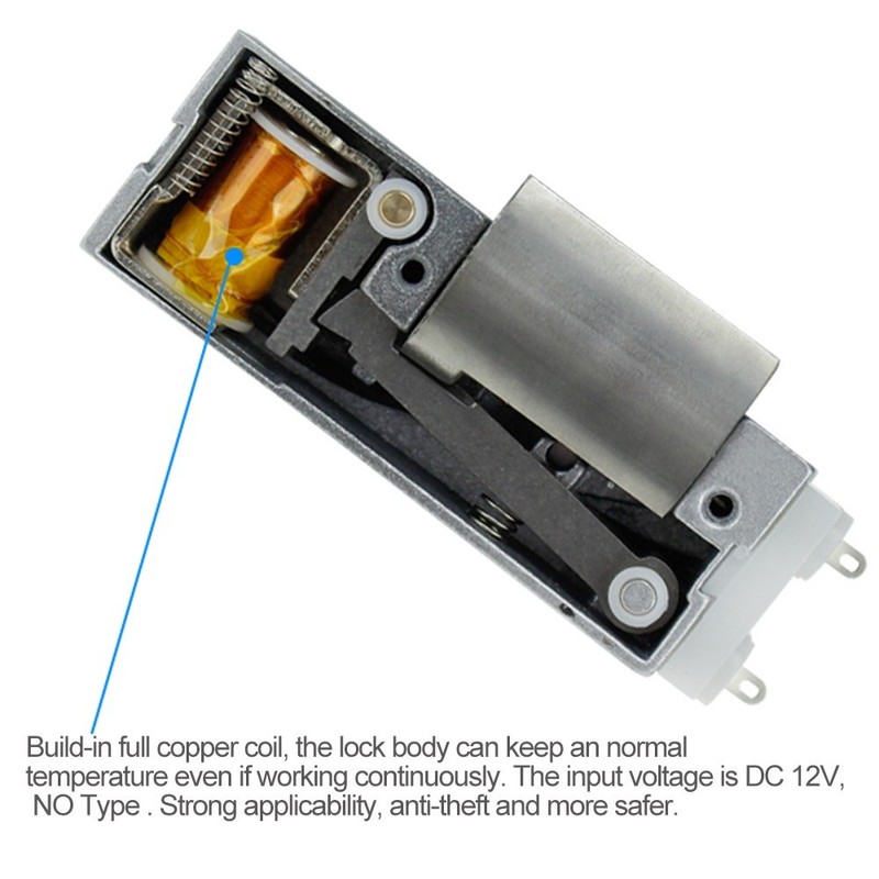 LIBO Electric Strike Lock Electronic Mortise NC/NO Mode Lock a