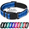 TECEUM Reflective Dog Collar – Navy Blue – M –