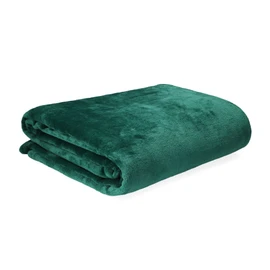 HOMLA Red Fleece Blanket Fluffy and Warm - for Couch Sofa and Bed Cuddly Blanket Sofa Blanket - Easy Care 150 x 200 cm Green