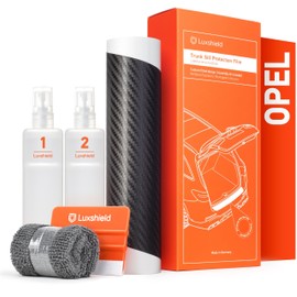 Luxshield Boot Sill Protector Film for Opel Astra Hatchback K B16 I 2015-2021 - Bumper Protection, Scratch Protection, Paint Protection Film - Carbon Black