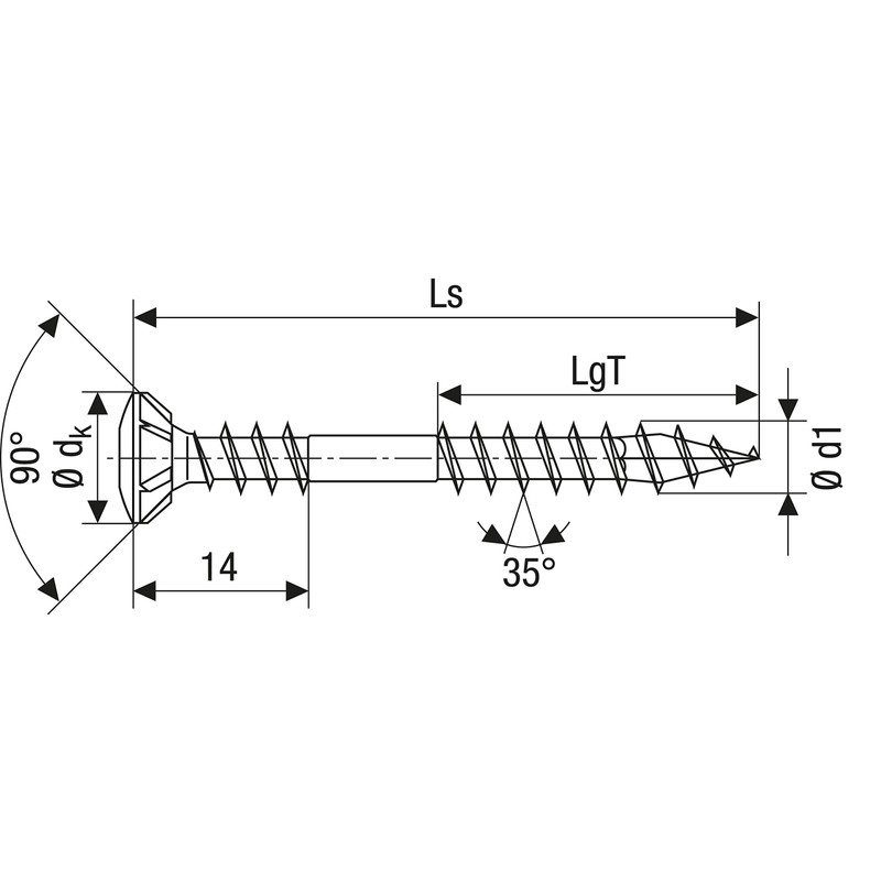 SPAX Facade Screw Made of Rust-Proof Stainless Steel