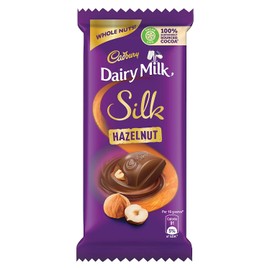 Cadbury Dairy Milk Silk Hazelnut Chocolate Bar Pouch, 2 X 143 g