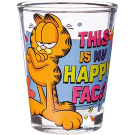 Silver Buffalo Garfield and Odie 4 Pack Mini Glass Set, 1.5 Ounces