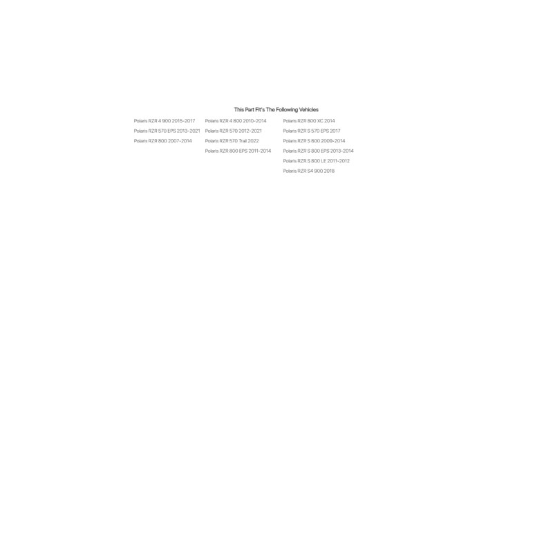 TUSK Modular UTV Storage Pack Black For POLARIS RZR S