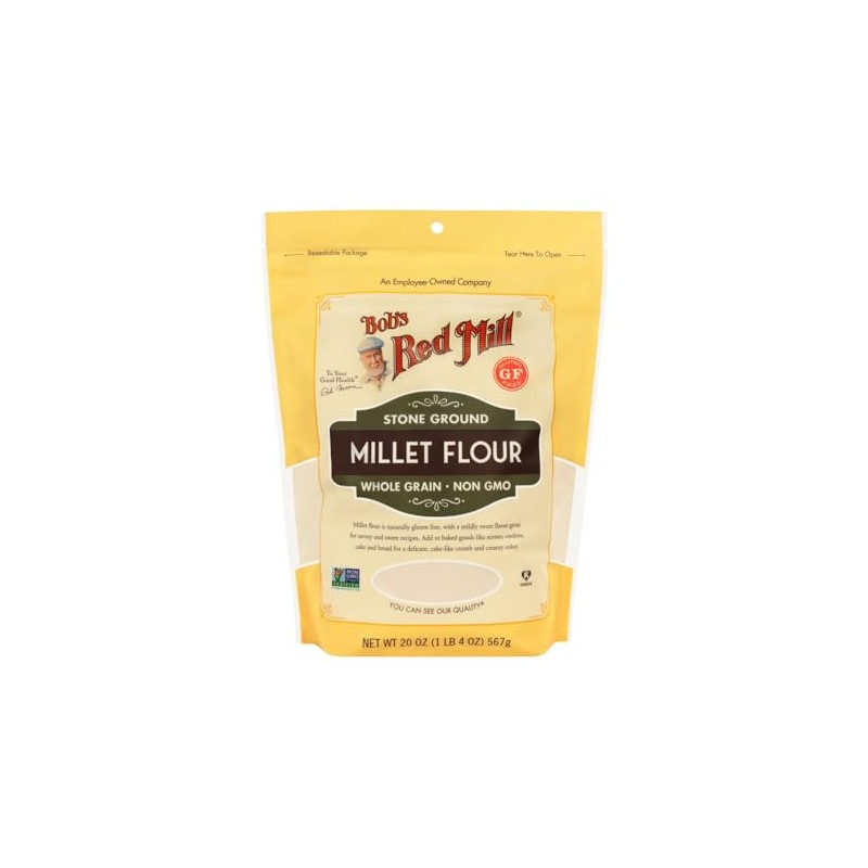 Bobs Red Mill Whole Grain Millet Flour Stone Ground 500g