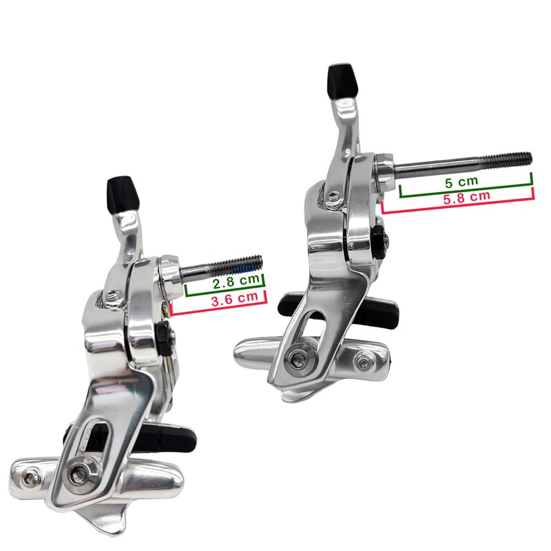 TEKTRO R539 Caliper Brake Set 47-59mm With QR Nutted Mount,
