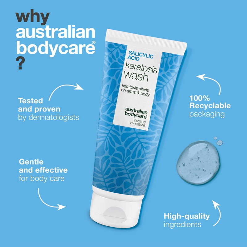 Keratosis Pilaris Body Wash – Targets Bumpy Skin, Strawberry Legs