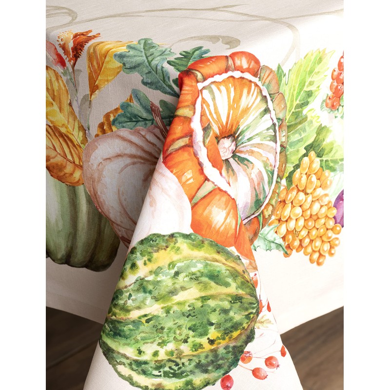 Maison d' Hermine Christmas Joy 100% Cotton Tablecloth for Kitchen